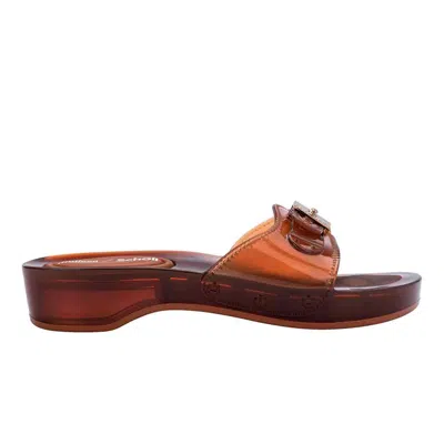 Melissa X Scholl Pescura Platform Slide Sandal In Brown