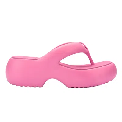 Melissa Pink  Free Platform Sandals In Pink/purple