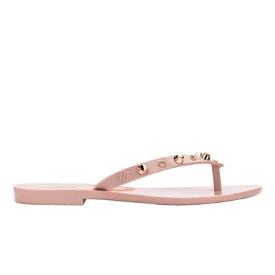 Melissa Women's Pink / Purple Harmonice Studs Ii Flip Flop - Pink In Pink/purple