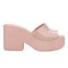 Melissa Mule Hype Pink Jelly Platform Slide Sandals In Pink/purple