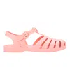 Melissa Possession Light Pink Matte Jelly Strappy Buckle Sandals In Pink/purple