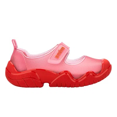 Melissa Women's Pink / Purple / Red Sprint Ballerina Sandal - Red, Pink