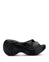 Melissa X Diesel Quantum Platform Wave Slides In Black