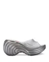 Melissa X Diesel Quantum Platform Sandals In Transparent