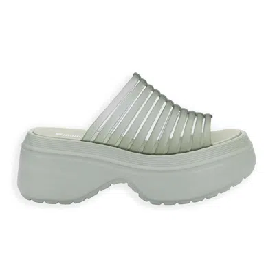 Melissa Women's Pop Ribbed Platform - Transparent Green