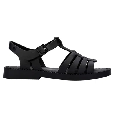 Melissa Possession Fresh Jelly Fisherman Sandal In Matt Black, Women's At Urban Outfitters