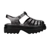 Melissa Possession Ii Fisherman-inspired Platform Sandals Women In Black