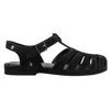 Melissa Possession Velvet Sandals In Black