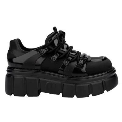 Melissa Women's Rebel Platform Combat Boot - Black