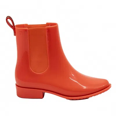 Melissa Women's Riding Low Boots In Neon Orange
