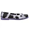MELISSA WOMEN'S RUBY BALLET STYLE FLAT - CLEAR BLACK