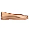 MELISSA WOMEN'S RUBY X MARC JACOBS BALLET STYLE FLAT - GOLD BEIGE
