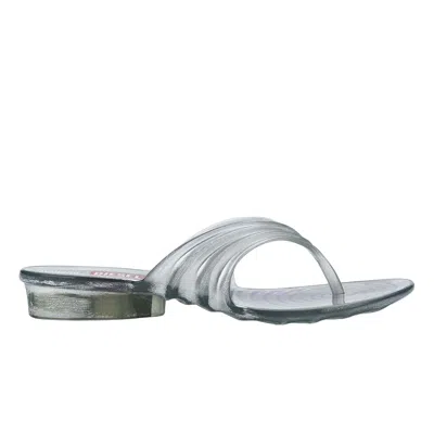 Melissa X Diesel Quantum Thong Sandals In Gray