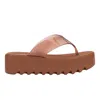 Melissa Platform Flip-flops In Brown