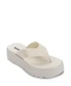 Melissa Logo-embossed Platform Sandals In White