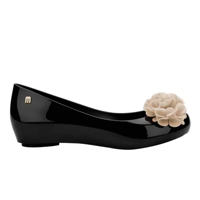 Melissa Women's Ultragirl Springtime Ballet Flat - Black