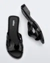 Melissa Women's Yacht Slide Sandal In Black In Black