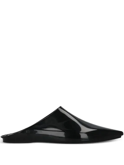 Melissa X 10 Corso Como Circle-print Point-toe Mules In Black
