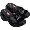 Melissa X Diesel Quantum Platform Wave Slides In Black