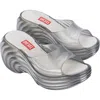 Melissa X Diesel Platform Slide Sandal In Gray