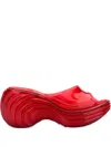 Melissa X Diesel Quantum Platform Wave Slides In Red