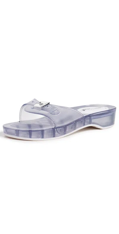 Melissa X Scholl Pescura Platform Slide Sandal In Transparent