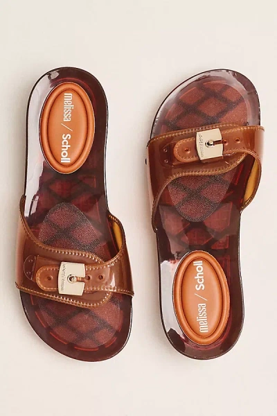 Melissa X Scholl Pescura Platform Slide Sandal In Brown