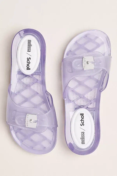 Melissa X Dr. Scholl's Pescura Jelly Slide Sandals In Purple