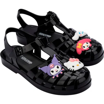 Melissa X Hello Kitty And Friends Possession Sandalen In Black