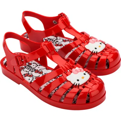 Melissa X Hello Kitty And Friends Fisherman Sandal In Red