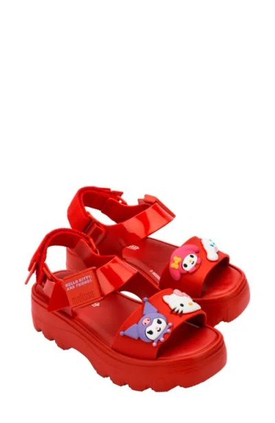 Melissa X Hello Kitty And Friends Lug Sole Sandal In Red