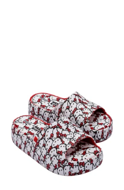 Melissa X Hello Kitty And Friends Platform Slide Sandal In Multi