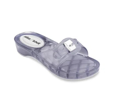 Melissa X Scholl Pescura Platform Slide Sandal In Transparent