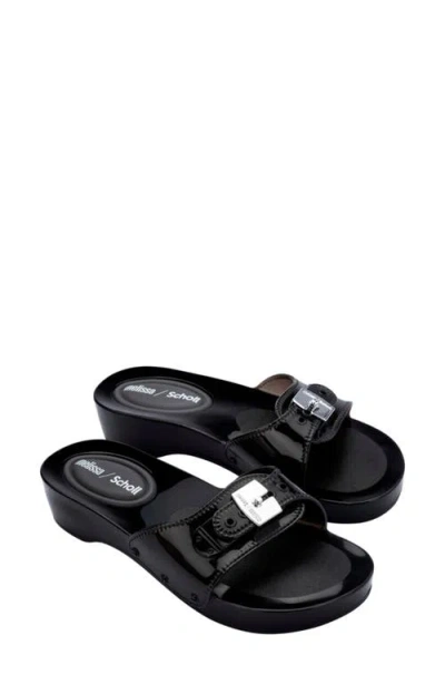 Melissa X Scholl Pescura Platform Slide Sandal In Black