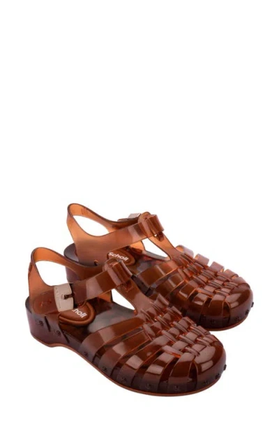 Melissa X Scholl Possession Pescura Ankle Strap Platform Fisherman Sandal In Brown