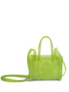 Melissa X Telfar Medium Jelly Tote Bag In Green
