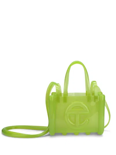 Melissa X Telfar Small Jelly Tote Bag In Bd894 Green