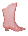 Melissa X Y/project Woman Ankle Boots Pink Size 7 Rubber