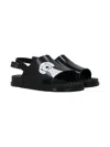 Melissa X10 Corso Como Dog-print Slingback Sandals In Black