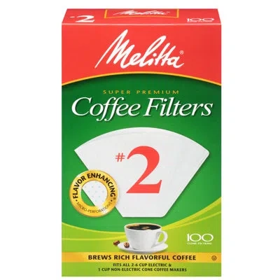 Melitta 612412 Cone Coffee Filters In Brown