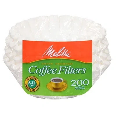 Melitta 629524 Basket Coffee Filters In White
