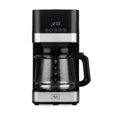 Melitta Aroma Tocco 10-cup Drip Coffee Maker With Glass Carafe And Touch Control Display In Black