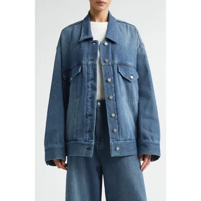 Melitta Baumeister Boxy Oversize Denim Jacket In Blue