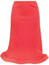 Melitta Baumeister Circle-bottom Midi Skirt In Red