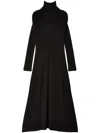 Melitta Baumeister Circle Shoulder Long Dress In Black