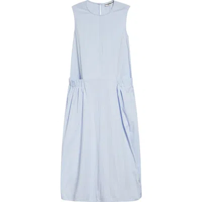 Melitta Baumeister Cotton Blend Side Pocket Dress In Blue