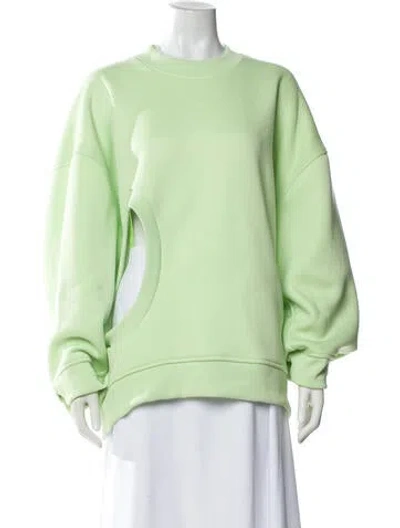 Pre-owned Melitta Baumeister Crew Neck Long Sleeve Sweatshirt In Green