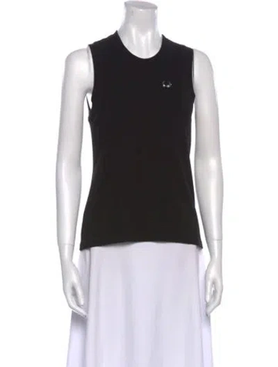 Pre-owned Melitta Baumeister Crew Neck Sleeveless Top W/ Tags In Black