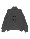 Melitta Baumeister Face-design Jumper In Gray