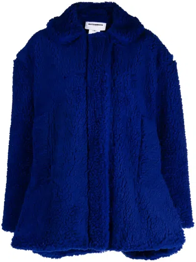 Melitta Baumeister Faux-shearling Shirt Jacket In Blue